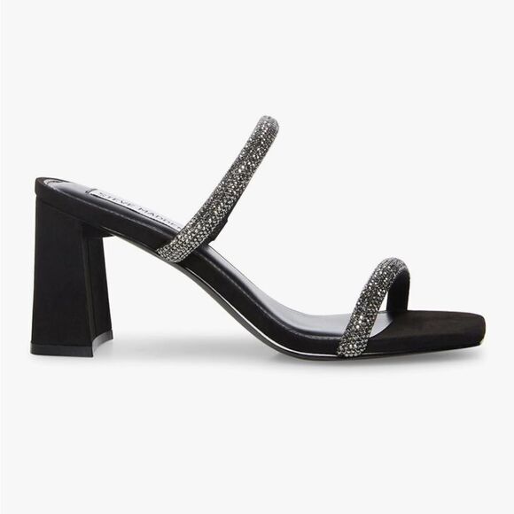 Steve Madden Lilah Heeled Sandal Black Size 8.5 - Picture 6 of 10